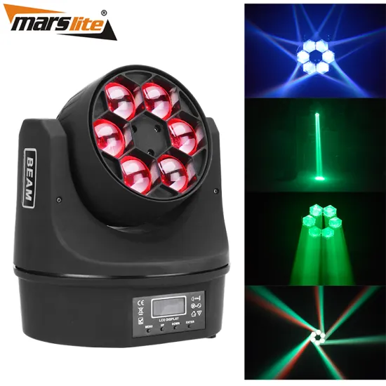 Guangzhou Marslite Mini Bee Eye 6X10W RGBW 4in1 LED Moving Head Lighting System for DJ, Disco, Night Club, and Bar Use