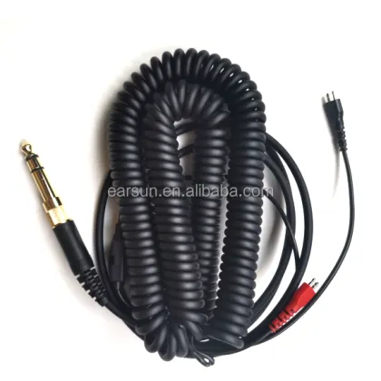 Hot Sale Audio Cable: Durable 3.5mm & 6.5mm Plugs Replacement Spring Coil Cable for Sennheiser Headphones and Earphones