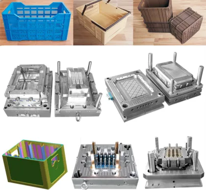 Plastic customized vegetables crate and bear crate mould