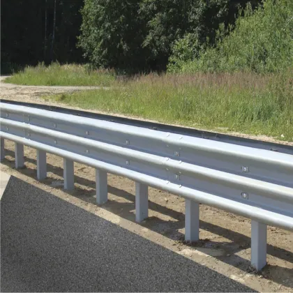 two waves three beam highway guardrail