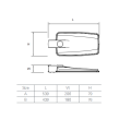 30W 60W 120W Al aire libre LED Light Housing