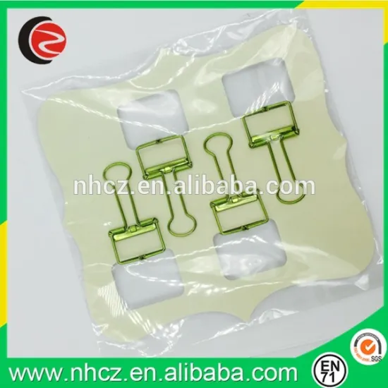 19MM Green Hole Binder Clips Set