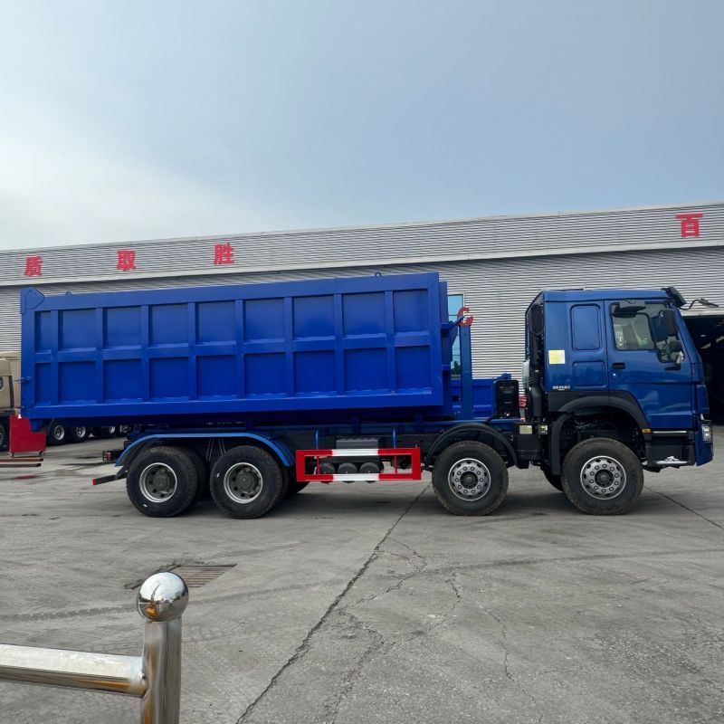 Heavy Duty Hookloader Truck, Hydraulic Hook Lift System Truck For Waste Recycling & Construction Debris