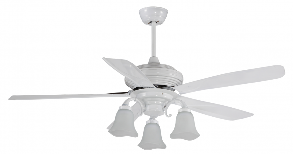 Classic White Decorative Fan Lamp with Light