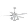 Classic White Decorative Fan Lamp with Light