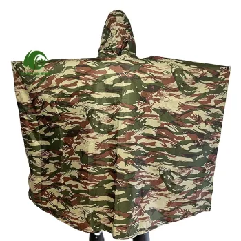 KANGO Factory Camouflage Ripstop Rain Poncho for Greece
