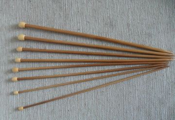 Round And Smooth Bamboo Knitting Needles For Sweater , Neck Warmers