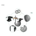5 Zoll TPR Caster Wheel für Hospital & School & Hotel