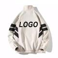 Chaqueta para hombres a rayas en blanco y negro personalizado