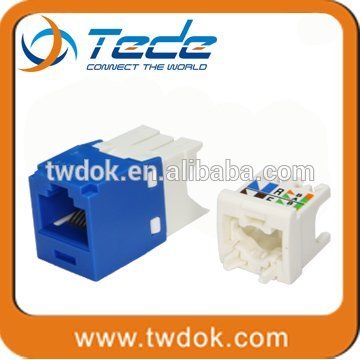TEDE RJ45 8P8C cat6a keystone jack with factory price