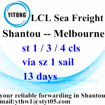 LCL Logistic Services van Shantou naar Melbourne