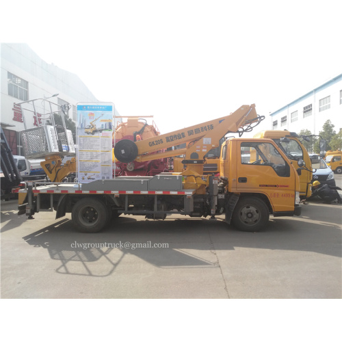 Scissor lift type aerial work platform truck