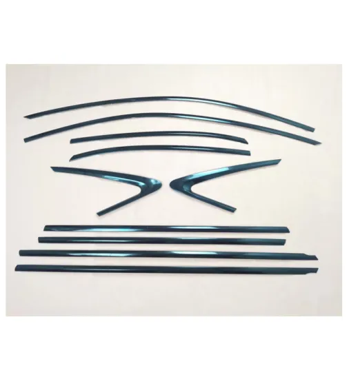 New Arrival Piano Black Stainless Steel Window Frame Trim for Toyota Camry 2018