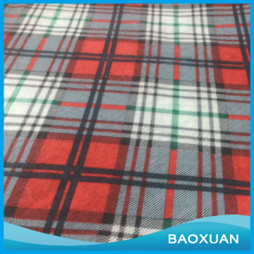 100%Polyester knitting printed multicoloured plaids wloop pile fleece fabric velvet