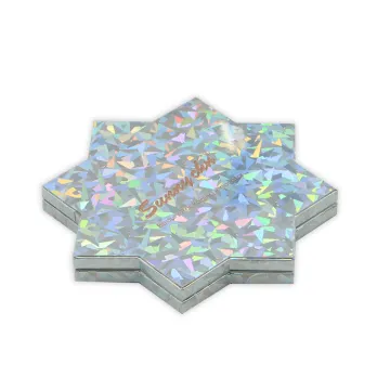 Good quality star laser empty eyeshadow palette packaging
