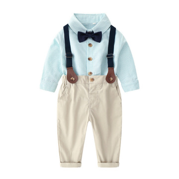 Hot-selling two-piece shirts and pants boys fall clothing handsome toddler boys clothing sets