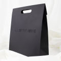 Printed die cut handle paper bag with handle