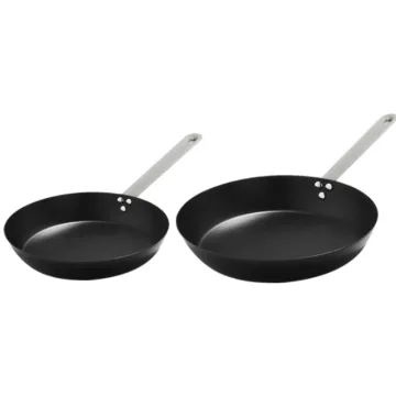 Wholesale Nitriding carbon steel frying pan non stick black frying pan handle for Kitchen