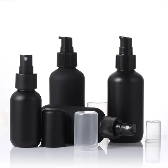 Factory Boston PET Spray Bottles - Frosted Matte Black, 60ml & 120ml
