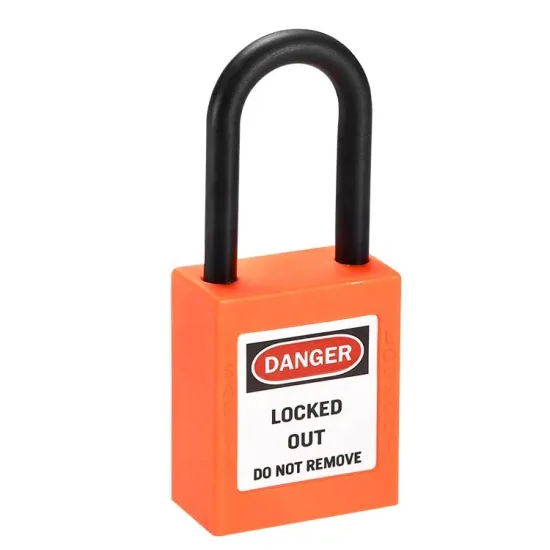 China Factory Safety Locks: 38mm Nylon Shackle & ABS Plastic Body with Master Key