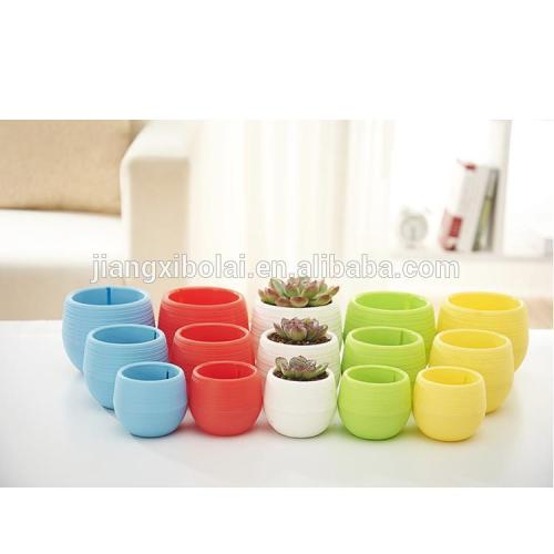 8*6cm round plastic flower pot