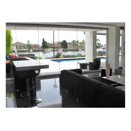 Vertical Frameless Panoramic Stacking Glass Doors
