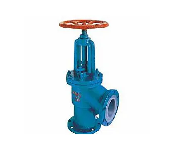 Fluorine lined shut-off valve