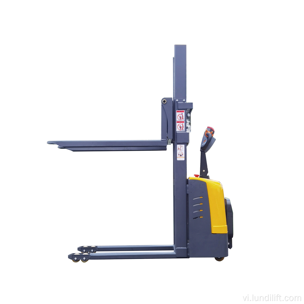 1T/2M Stacker Electric Pallet Truck Ride