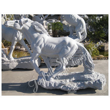 Hand Crafted Granite Horse Statue