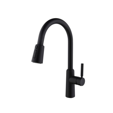 High Quality Black Hand-Held Spray Kitchen Faucet - Pull-Out Single Handle Hot and Cold