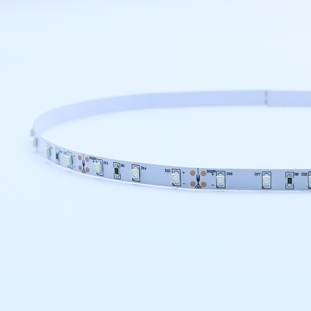 3528SMD اللون الوردي 60led قطاع مرنة