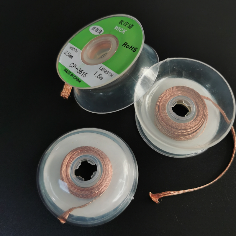 1.5mm 2mm 2.5mm 3mm 3.5mm1.5M Desoldering Wires Braid Welding Solder Remover Wick Wire Lead Cord Flux BGA Repair Tool