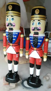 Fiberglass A Pair Nutcracker Sculpture For Sale