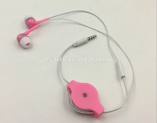 retractable earphone with mic for cell phone