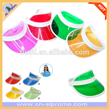 Cheap Transparent PVC Sun Visor Cap and Sun Visor Hat