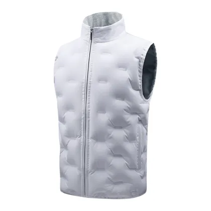 Zero Down Inflatable Vest for Men: Adjustable Temperature Outdoor Jacket