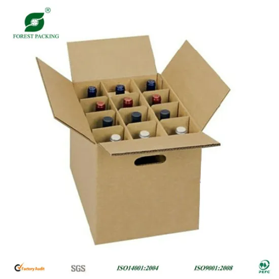 12 Dividers Wine Carton