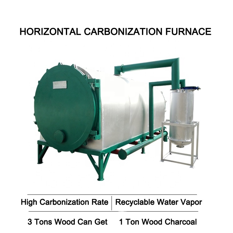 Small Sawdust Coconut Shell Wood Charcoal Log Carbonization Furnace