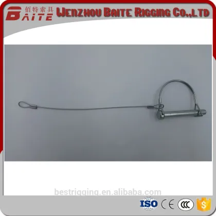 Wenzhou Baite Rigging Hardware Steel Pin With Wire Rope