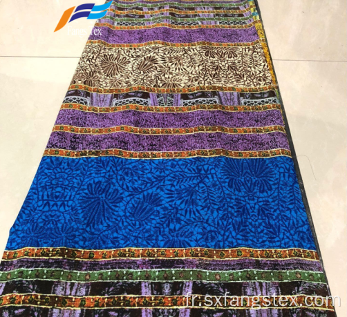 Tissus de robe Abaya Nida 100% polyester imprimés numériques
