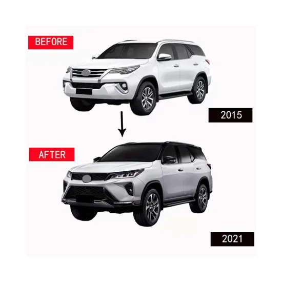 TOYOTA Fortuner 2014-2020 Upgrade Kit: 2021 Style Bumper Set with Grille and Headlights
