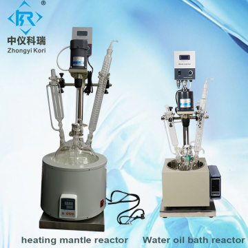 Lab heating mantle glass reactor