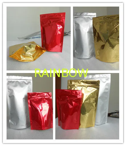 High Puncture Resistance Shiny Printing Stand Up Bottom Gusset Plastic Pouches Packaging