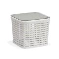 White Rattan Outdoor Muwebles na Muwebles