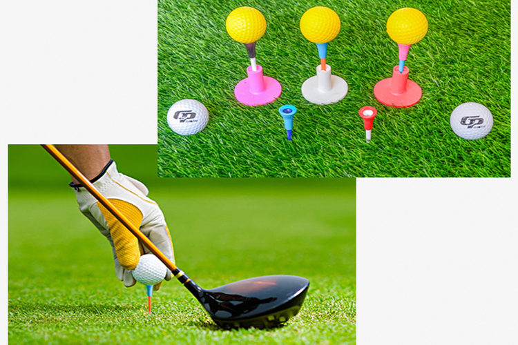 Golf Plastic Tees With Rubber Cover Golf Plastic Tees With Rubber Cover