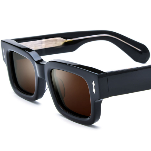20226 Candy Color Square Acetate Polarized Sunglasses