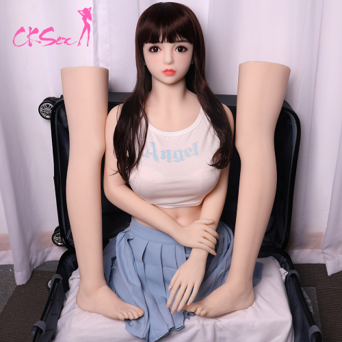 Desmontagem de pernas removíveis de boneca sexual removível