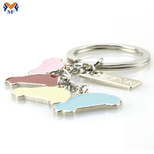 Metal promotional keyring with custom logo