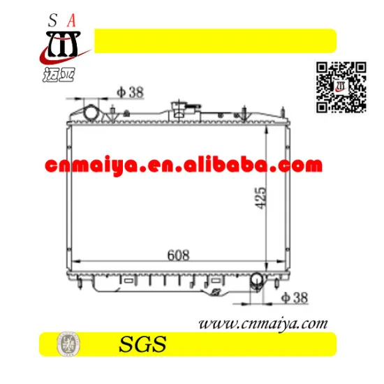autoparts fit for aluminum car radiator