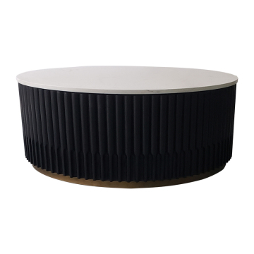 Full Oak Wooden Material Round and Oval Coffee Table Set - Mrs. Woods' Hot Selling Living Room Furniture Collection